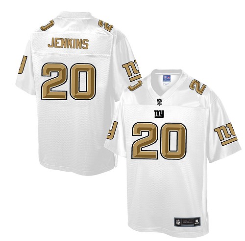 Men's Game Janoris Jenkins Nike Jersey White - #20 Pro Line Fashion NFL New York Giants